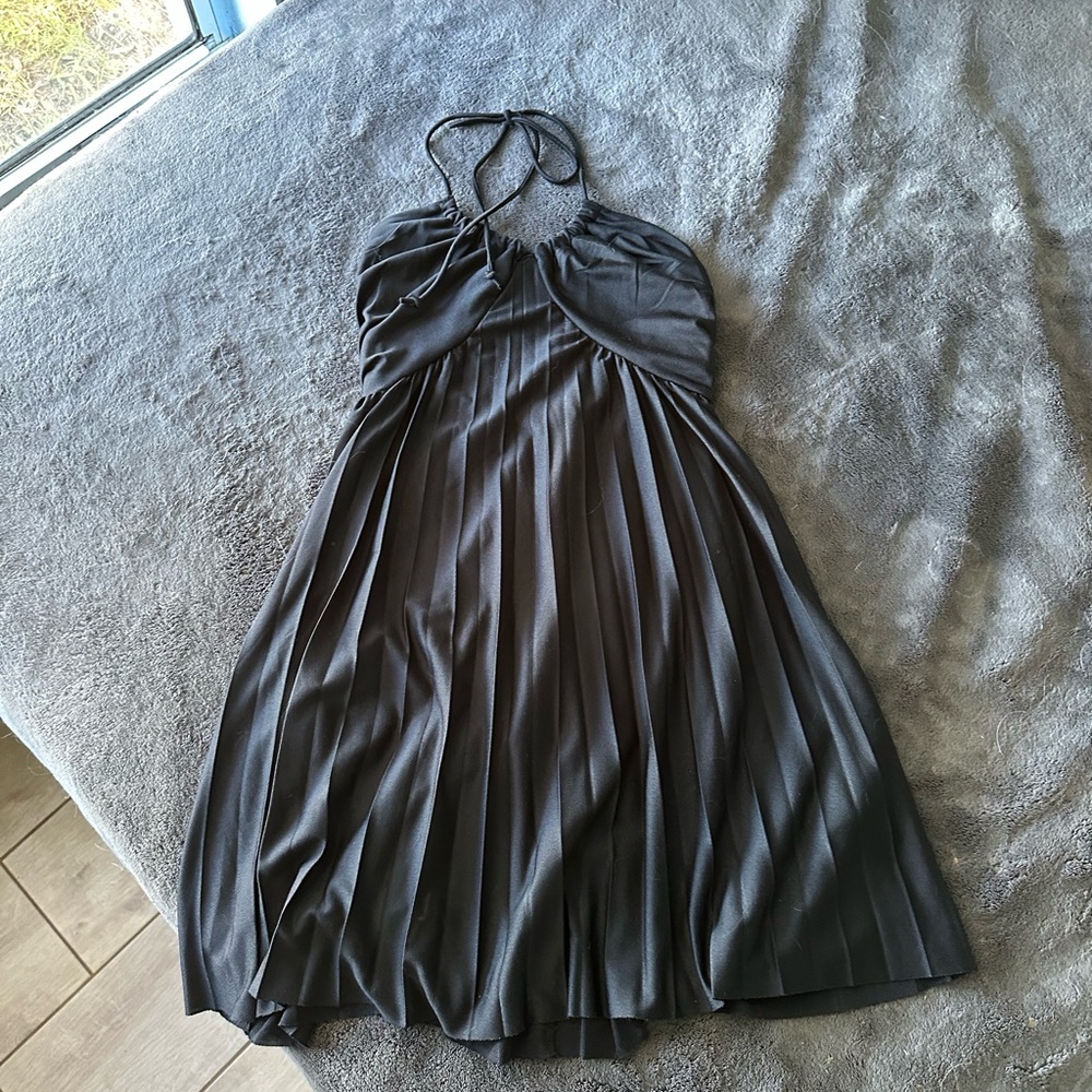 ASOS Black Halter Mini Dress